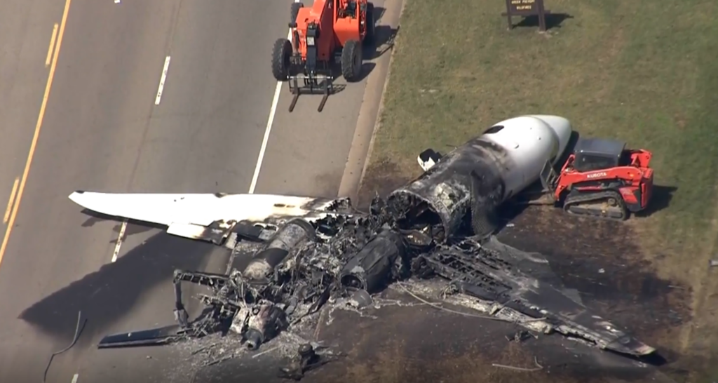 Dale Earnhardt Jr's plane wreckage - registration N8JR