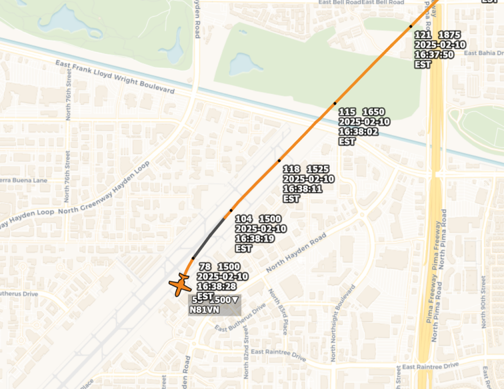 N81VN ADSB data