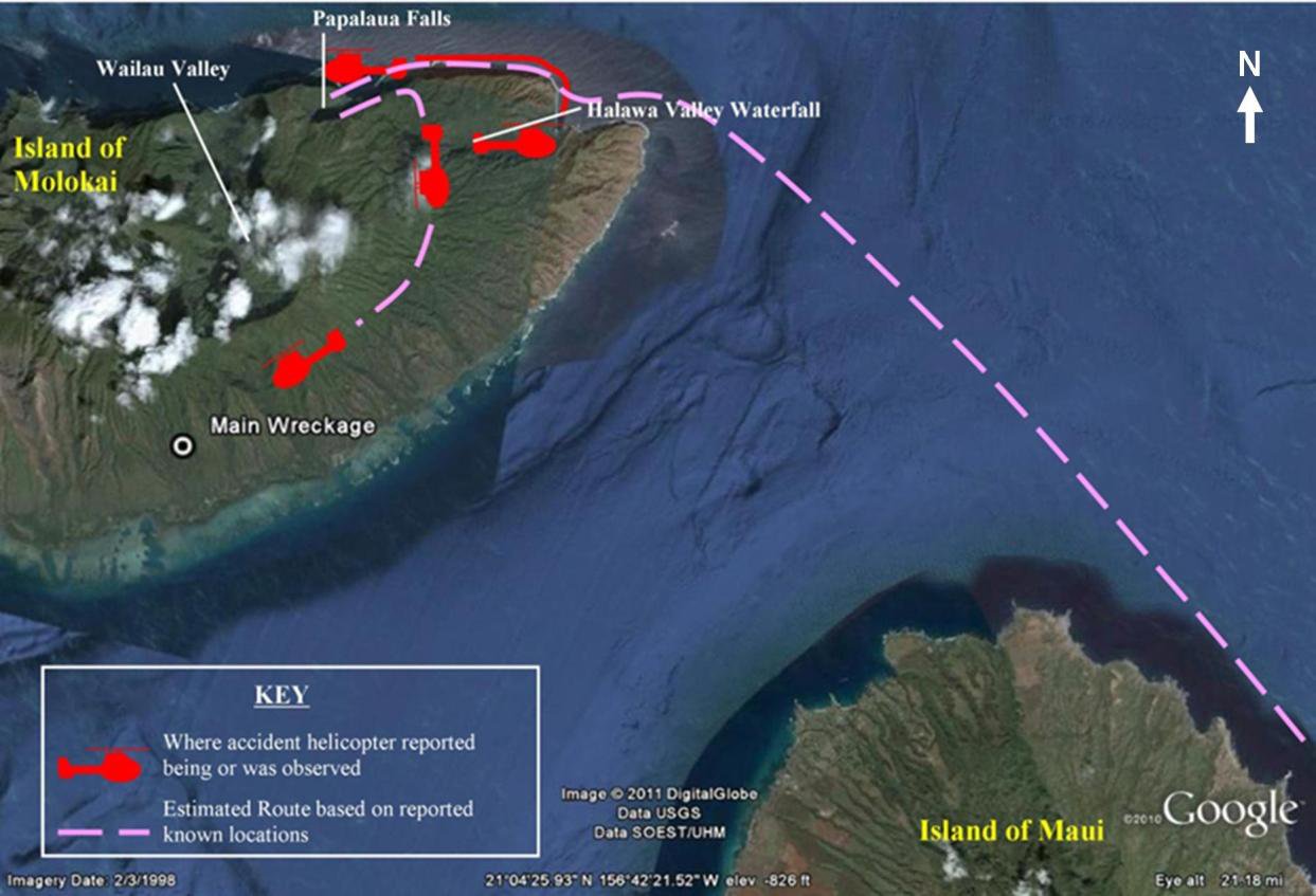 EUROCOPTER EC 130 B4 accident investigation - Pukoo, HI