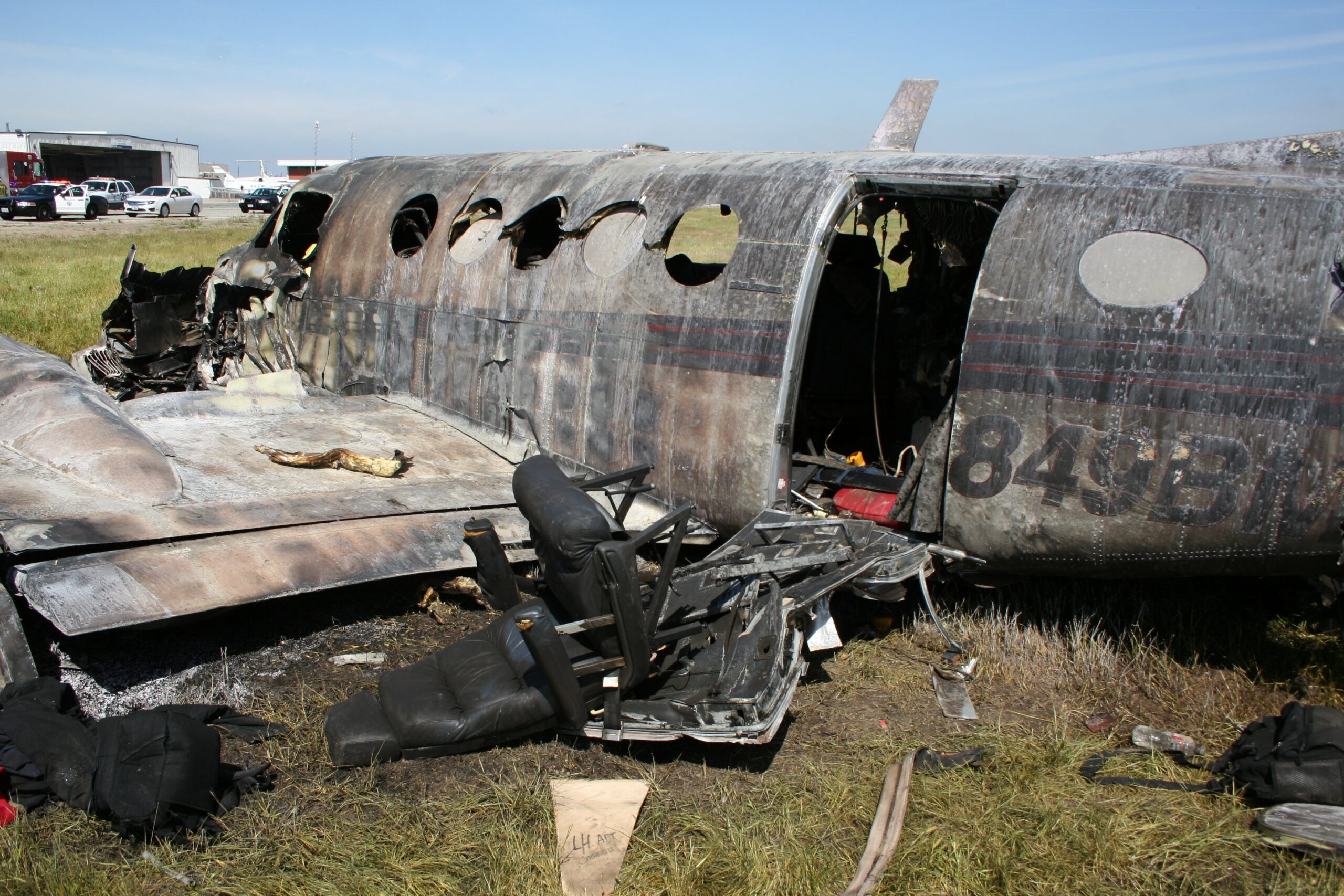 BEECH 200 accident investigation - Long Beach, CA