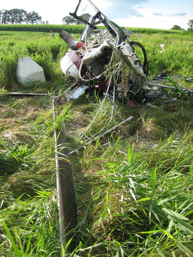 BELL 47G-4A accident investigation - Rochester, MN