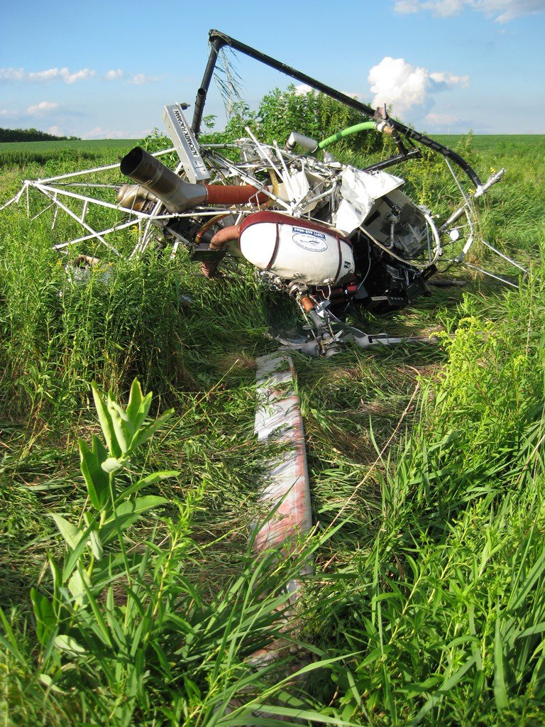 BELL 47G-4A accident investigation - Rochester, MN