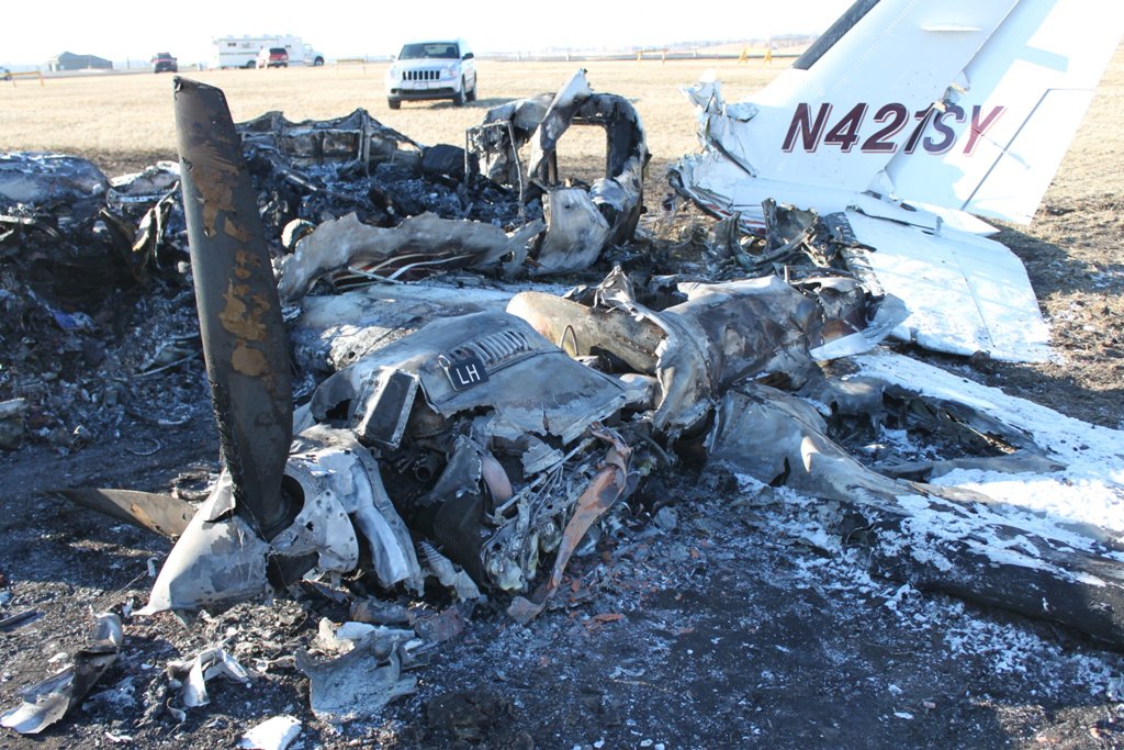 CESSNA 421C accident investigation - Sioux Falls, SD