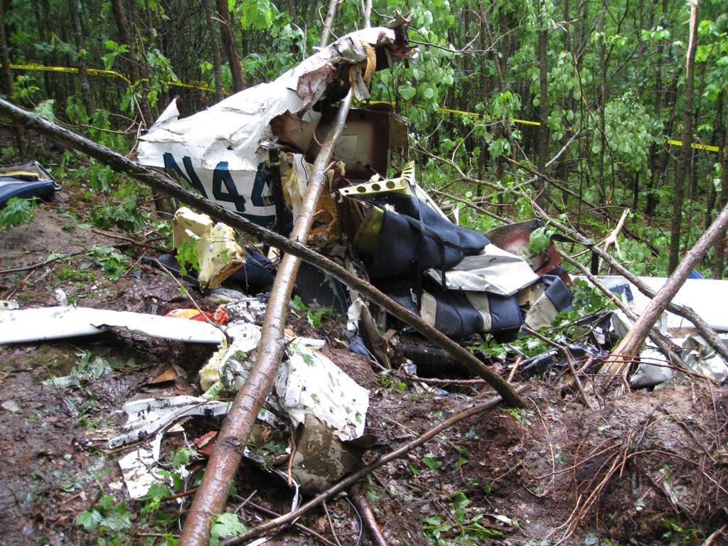 Gulfstream American Corp AA-5B accident investigation - Humbird, WI