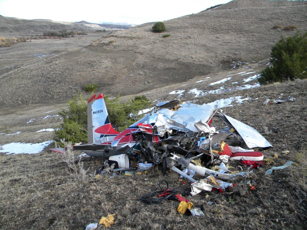 CESSNA 182 accident investigation - Pryor, MT