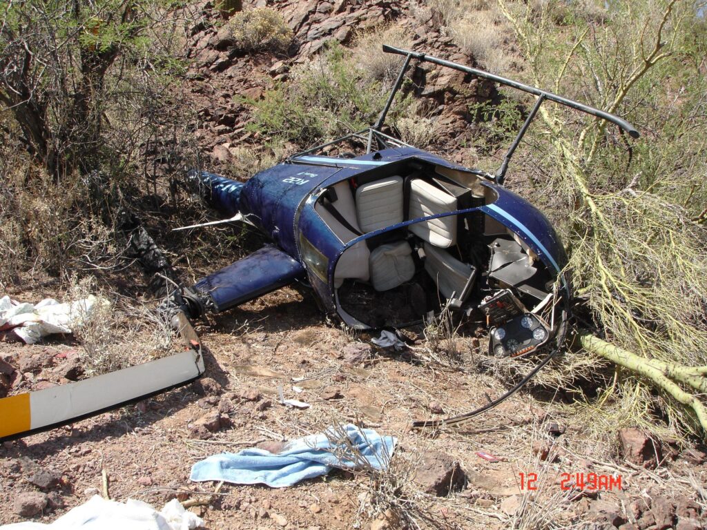 ROBINSON HELICOPTER R22 BETA accident investigation - Morristown, AZ