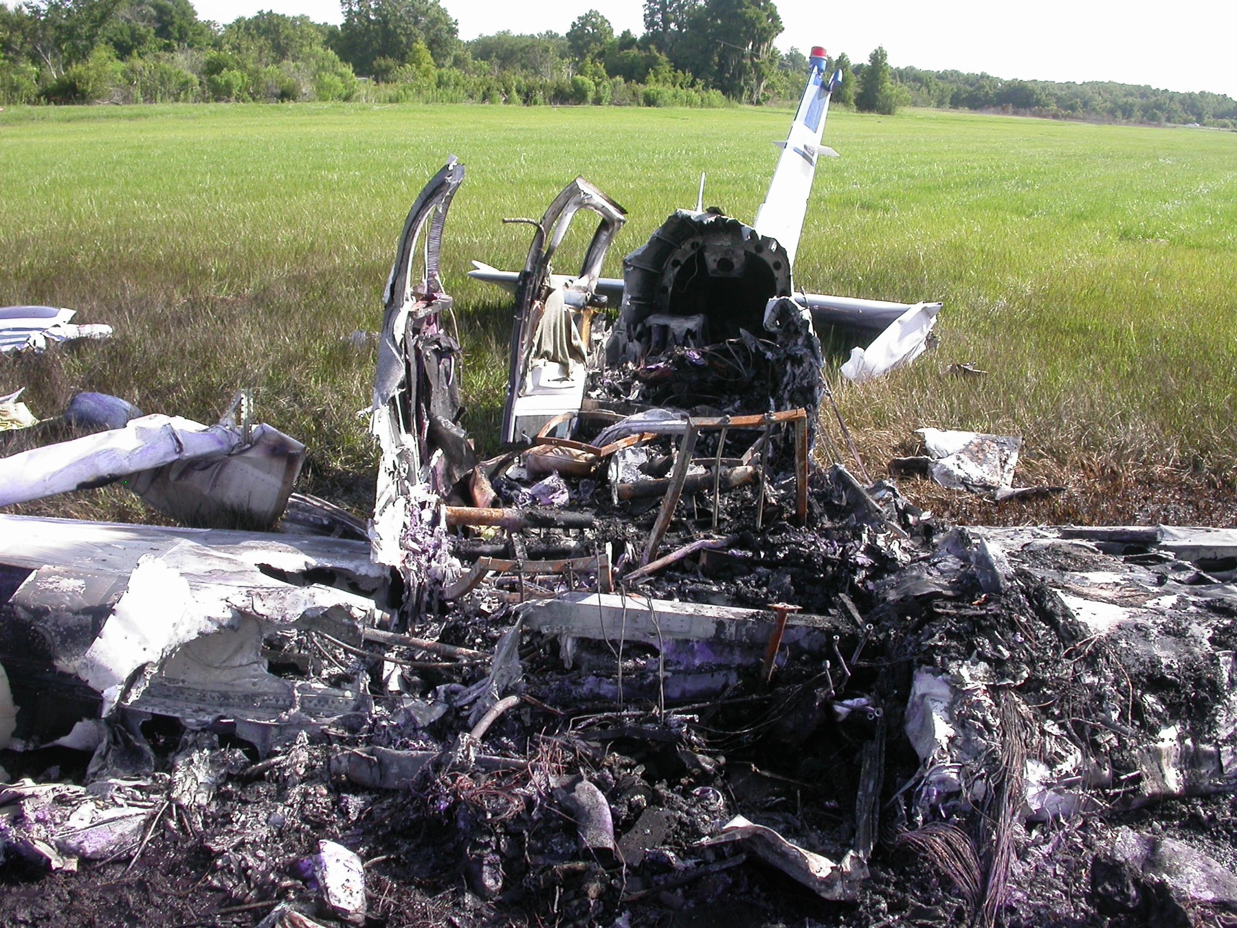 MIA08FA144 — Photo 7 - Close up view of cabin area. Photo NTSB, page 1 (NTSB docket)